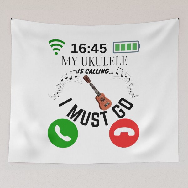 Item preview, My Ukulele Is Calling And I Must Go designed and sold by AlexArtCollega.