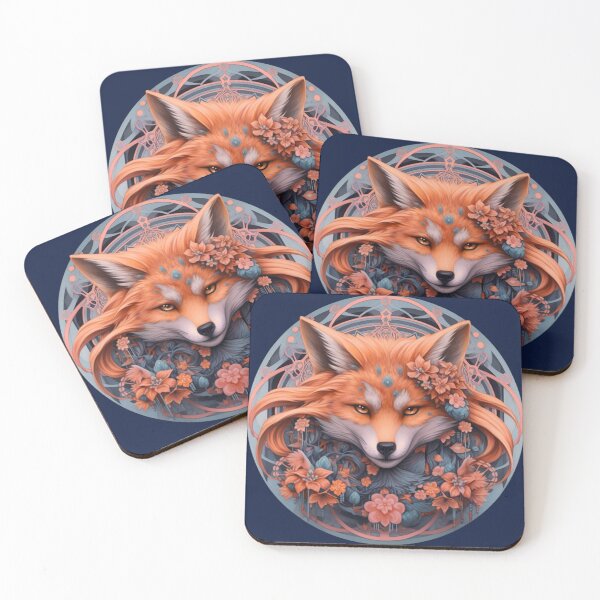 Item preview, Fractal Flower Fox, Realistic Fantasy, Totem Digital Art designed and sold by EtherealDreamin.