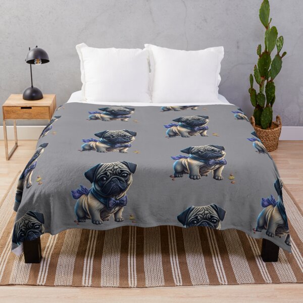 Item preview, Cute Pug Puppy With Bow designed and sold by 5dward.