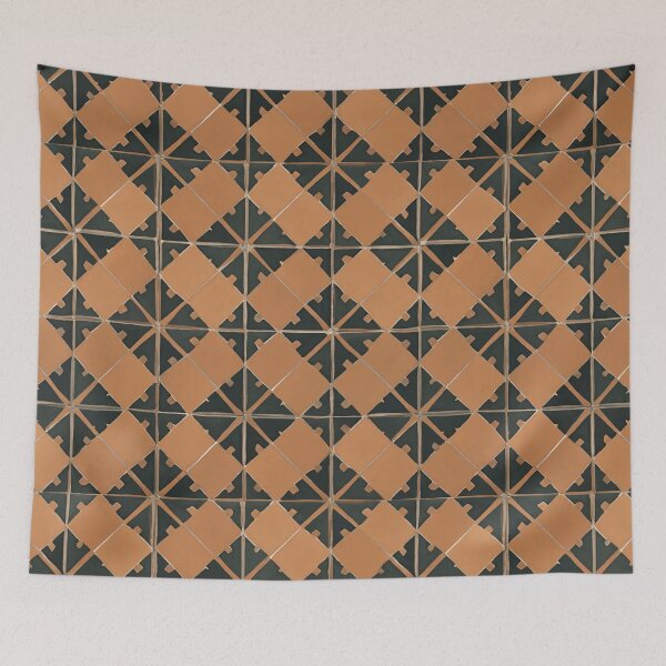 Item preview, Retro Tile Pattern brown and black designed and sold by RetroTile.