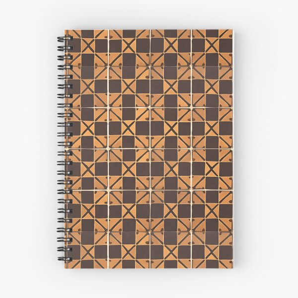 Item preview, Retro Tile Pattern dark yellow shades with dark brown designed and sold by RetroTile.