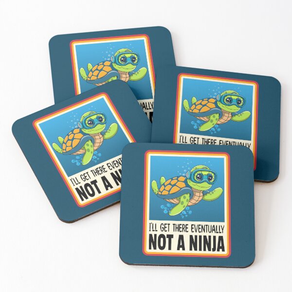 Item preview, Turtle I'll Get There Eventually Not a Ninja designed and sold by Sfumata Illustration.