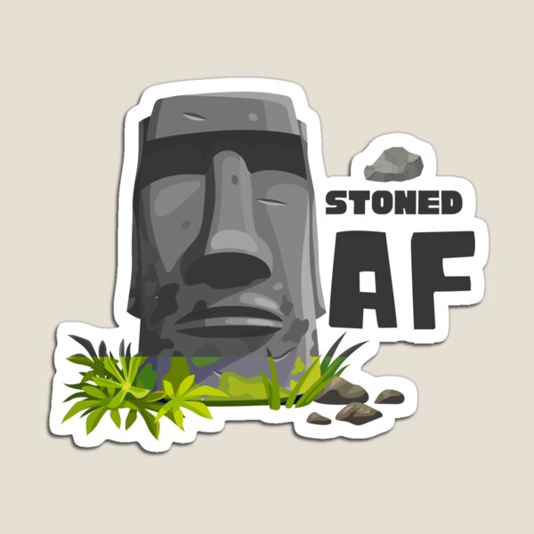 Moai Easter Island Head Statue Emoji Meme Magnet for Sale by CoryHarts