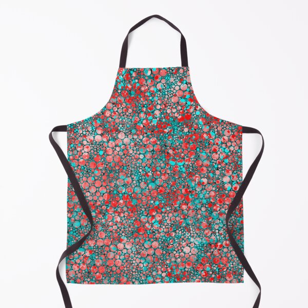 Item preview, Abstract random circles pattern - "Teal and red" designed and sold by Hemindway.