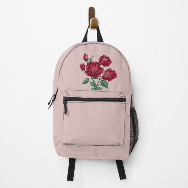 Item preview, Dark Red Flat Rose Bloom Semi-Double 8-15 Petals In 2 Rows designed and sold by Rachael Taylor.