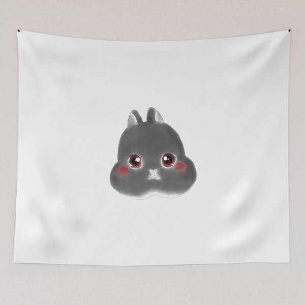 Item preview, Sean Head | Watercolor Drawing | Netherland Dwarft Black otter Rabbit  designed and sold by bunniesmee.