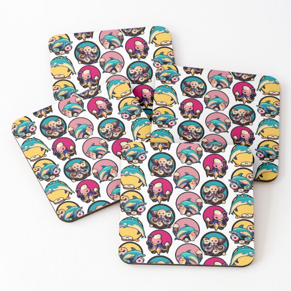 Item preview, Cute Water Animals With Sweets designed and sold by AgataKaja.
