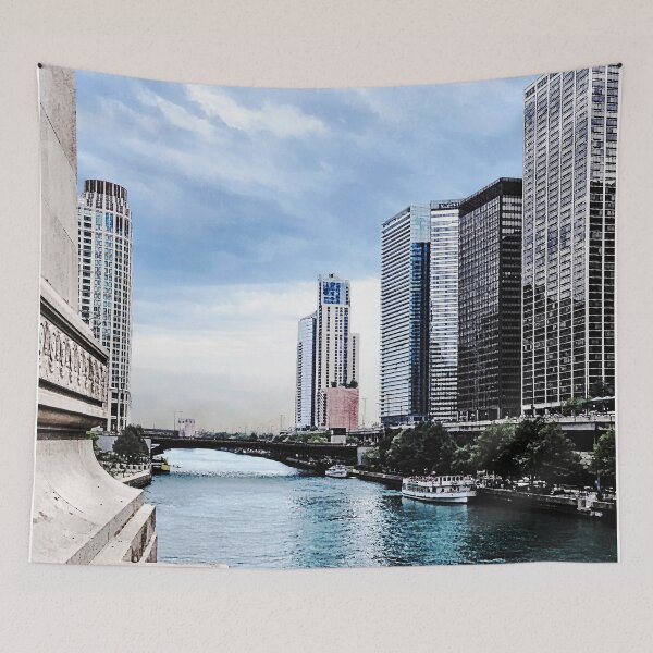 Item preview, Chicago - View From Michigan Avenue Bridge designed and sold by Susan Savad.