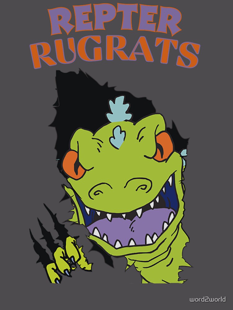 Imagen 6 de 6, Sudadera con capucha oversize prémium con la obra Personaje de Rugrats: Raptor Rugrats, diseñada y vendida por word2world.