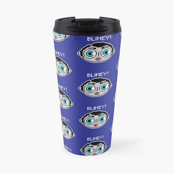 "16bit Frank Sidebottom" Travel Coffee Mug for Sale by Dreamtrove