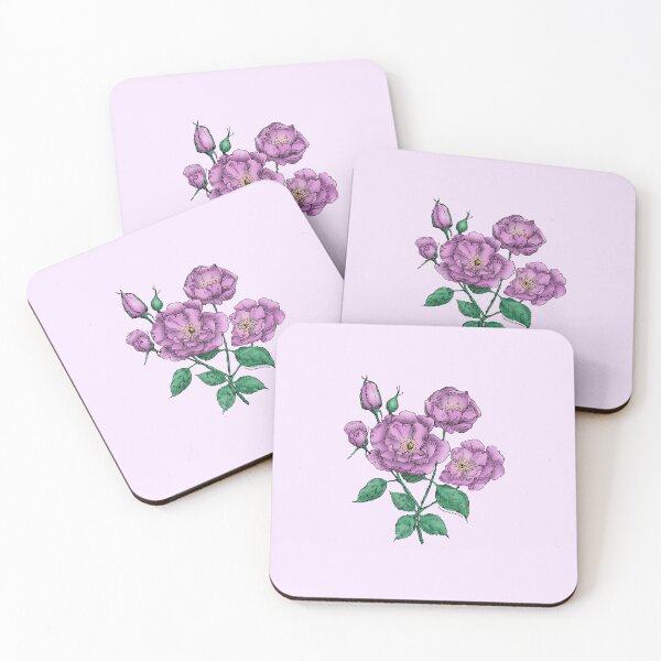Item preview, Purple Flat Rose Bloom Semi-Double 8-15 Petals In 2 Rows designed and sold by Rachael Taylor.