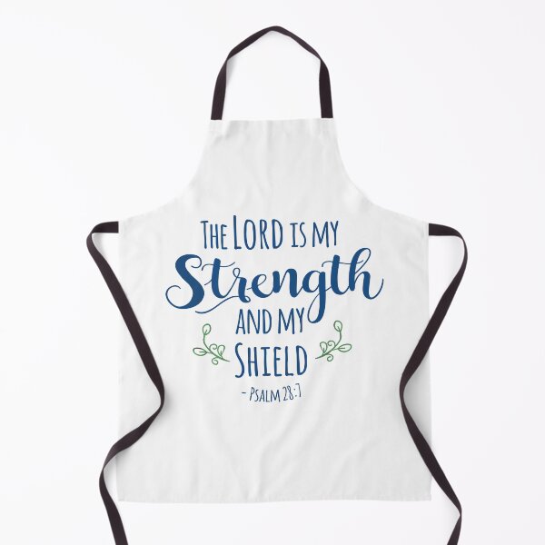 Item preview, Psalm 28:7 The Lord is my Strength - Blue designed and sold by amazingjoy.