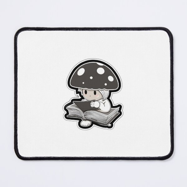 Item preview, White Mushroom Reading a Book | Kawaii, Cute, Anime, Smiling, Aesthetic, Manga, Fungus, Fungi, Nature, Japanese, Cartoon, Love, Shroom, Toadstool, Cottagecore designed and sold by FantasySoul.