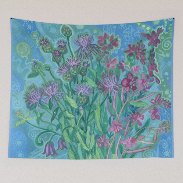 Item preview, Summer Bouquet, Northern Wildflowers Floral Painting designed and sold by Julia Khoroshikh.