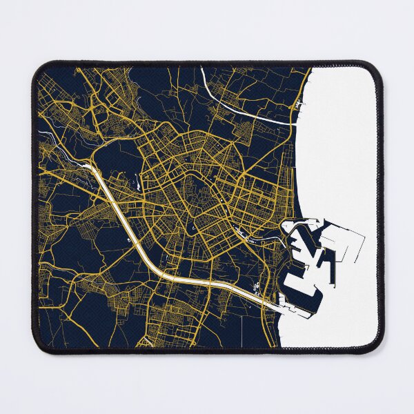 Item preview, Valencia City Map of Spain - Gold Art Deco designed and sold by deMAP.