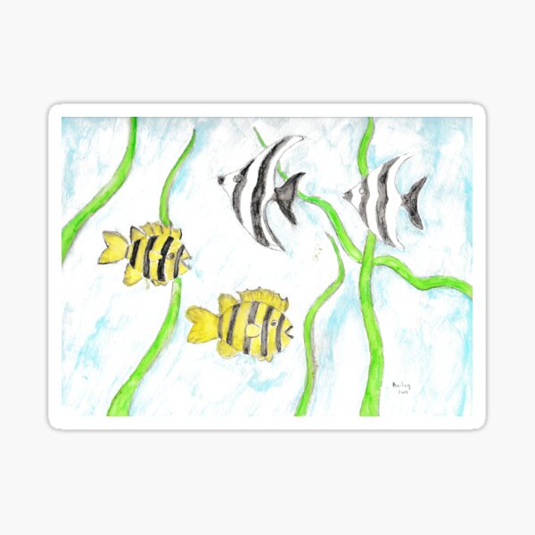 Fish Aquarium, fish tank, tropical fish, freshwater fish, fish, exotic fish, ocean fish, stunning aquarium, betta fish. aquarium community Sticker