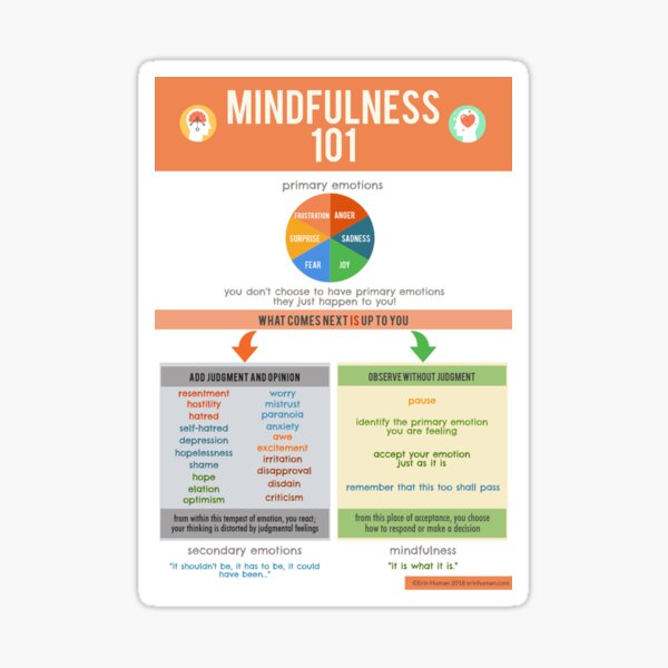 Mindfulness 101 Sticker