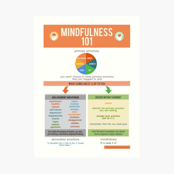 Mindfulness 101 Art Print