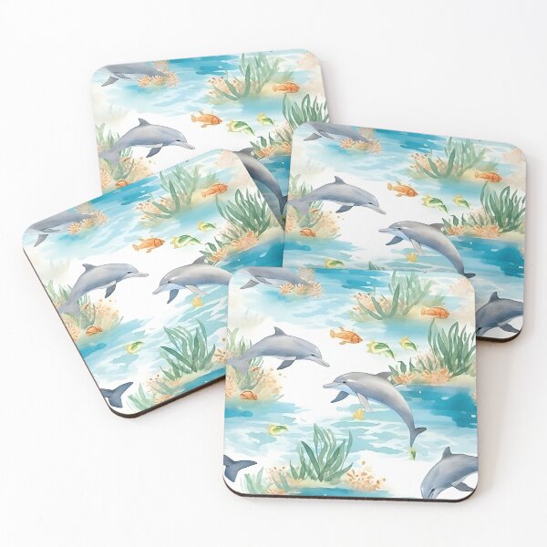 Item preview, Dolphins under the Sea - Watercolour designed and sold by JamDesignz.