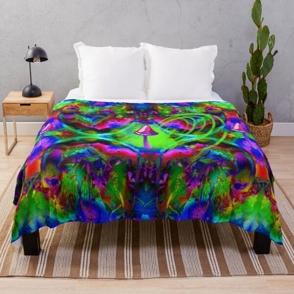 Artikelvorschau, Psychedelische Pilze, psychedelisches Grafikdesign 4, Abstraktion, kräftiges, farbenfrohes, abstraktes, verspieltes Design, inspiriert von der Natur entworfen und verkauft von Adri Barnard.