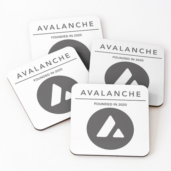 Item preview, Avalanche AVAX Crypto Altcoin - Modern Fashionable Clean Design designed and sold by CryptoMoods.