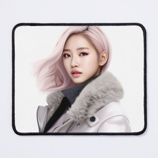 Item preview, Enchanted Rose: The Captivating Design of a Korean Girl with Pink Hair designed and sold by Neuronexia.