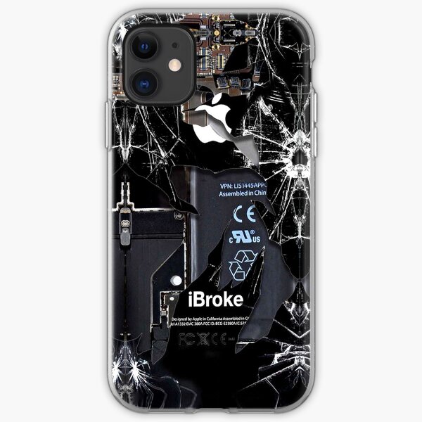 Broken Damaged handphone iPhone Soft Case