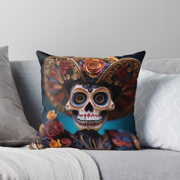 Item preview, "Enchanting Depths: 3Dkull sugar skull Art designed and sold by AcenArt3D.