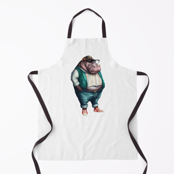 Aperçu de l'œuvre Hipster Hippo V4 créée et vendue par HipsterAnimals.