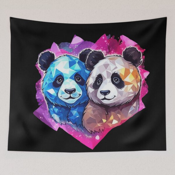 Item preview, Panda Bear Couple - Bonnie and Clyde designed and sold by Pixelboys.