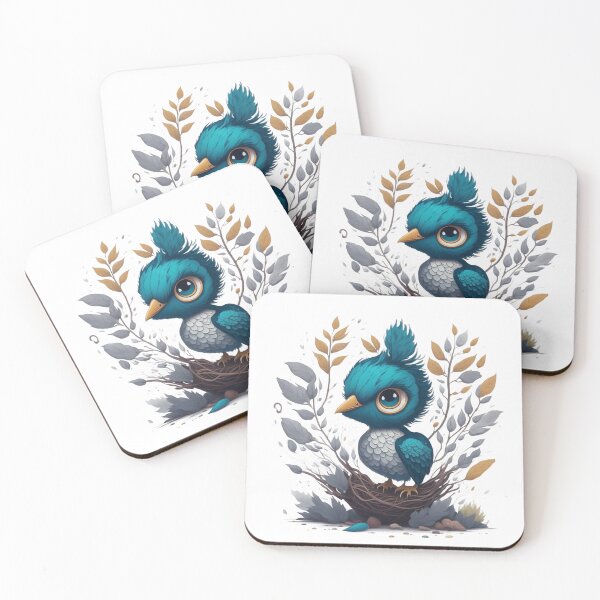 Item preview, Blue Peacock Magic: A Cozy Illustration for Nature Lovers designed and sold by hudaG.