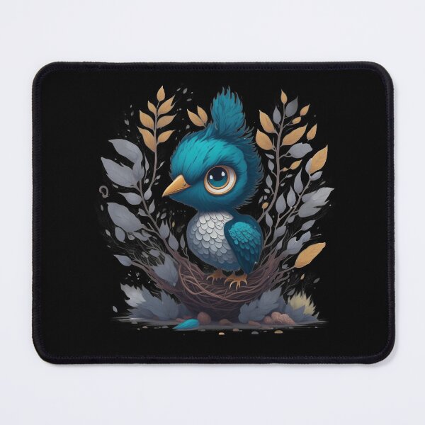 Item preview, Blue Peacock Magic: A Cozy Illustration for Nature Lovers designed and sold by hudaG.
