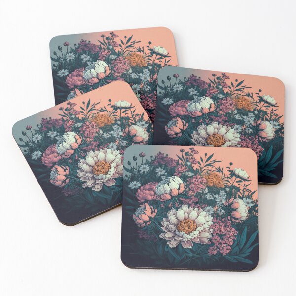Item preview, romantic flowers designed and sold by Sunchildprints.