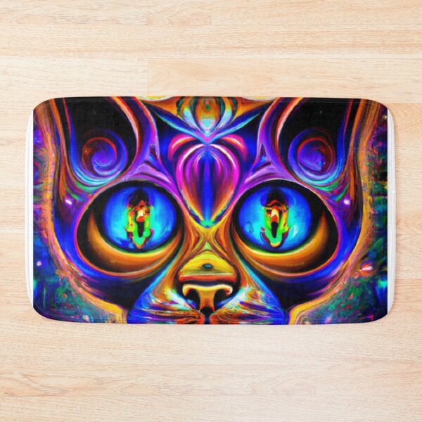 Item preview, Trippy Whiskers: Dive into the Psychedelic World of Cat Magi designed and sold by RedArtG09.
