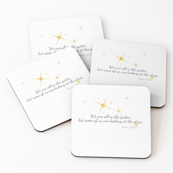 Item preview, We are all in the gutter, but some of us are looking at the stars. Oscar Wilde. designed and sold by coffeeflavour.
