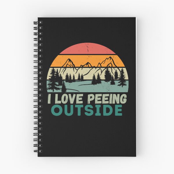 Item preview, I Love Peeing Outside Sunset Retro Outdoor Camping Hiking designed and sold by bestic.