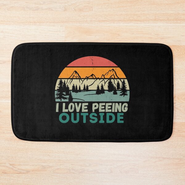 Item preview, I Love Peeing Outside Sunset Retro Outdoor Camping Hiking designed and sold by bestic.