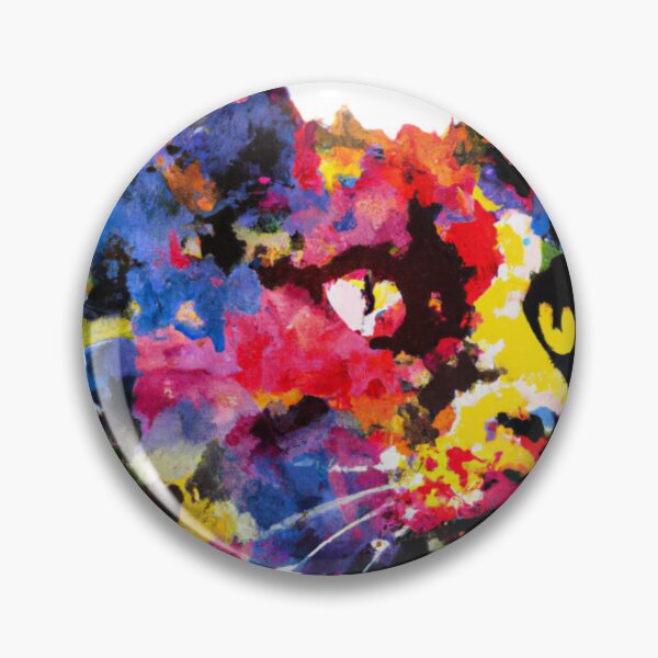 Artikelvorschau, Whiskers and Watercolours: A Captivating Cat Face Design entworfen und verkauft von RedArtG09.