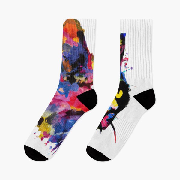 Artikelvorschau, Whiskers and Watercolours: A Captivating Cat Face Design entworfen und verkauft von RedArtG09.