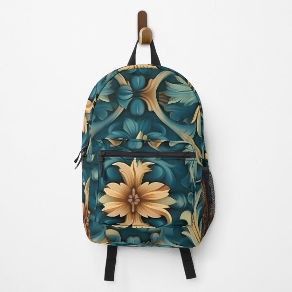 Artikelvorschau, Vintage Pattern : Teal, Blue and Gold entworfen und verkauft von MTJ-Mushrooms.