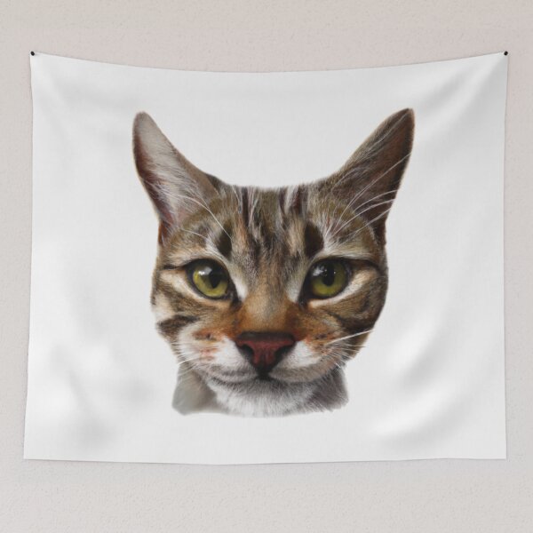 Aperçu de l'œuvre Whiskers and Wonder: Unleash the Magic with a Cat Face Design créée et vendue par RedArtG09.