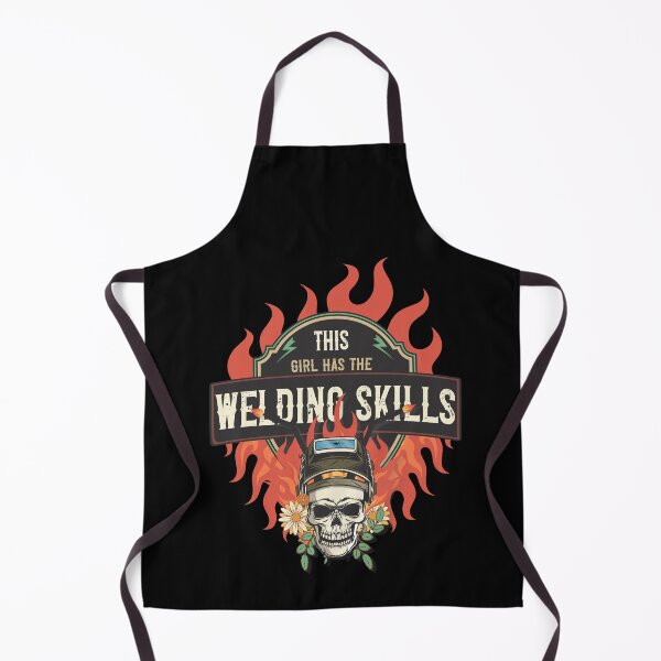 Item preview, Welders skull woman sarcastic floral retro quote This girl has the welding skills designed and sold by HomeCoquette.