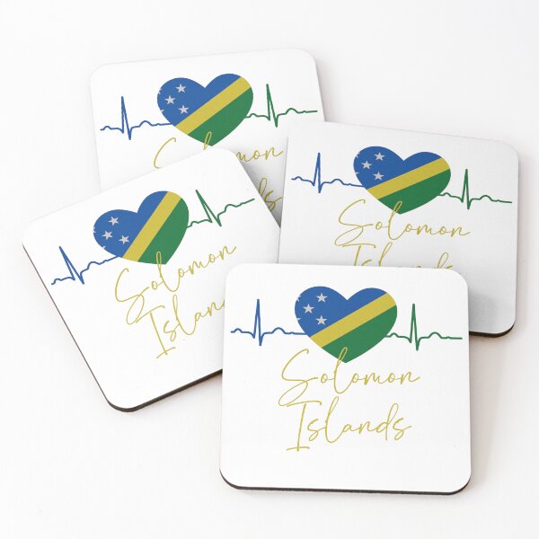 Item preview, Solomon Islands - heartbeat Flag Of Solomon Islands - Gift For Solomon Islanders From Solomon Islands  designed and sold by Fun-World.