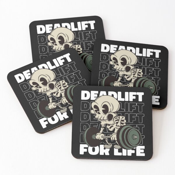 Item preview, Powerlifting Skeleton Weightlifting Deadlift Gym Art designed and sold by MrEddie10.