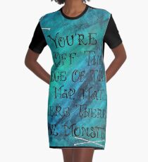 Hier sind Monster! T-Shirt Kleid