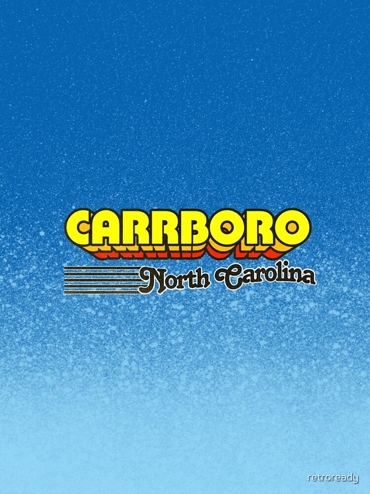 "Carrboro, North Carolina Retro Stripes" iPhone Case for Sale by