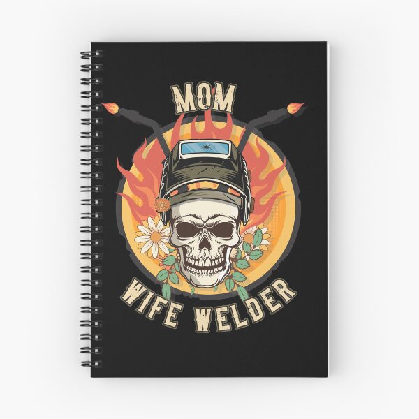 Item preview, Welders skull woman sarcastic floral retro quote Groovy mom wife welder  designed and sold by HomeCoquette.