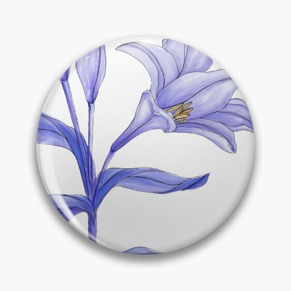 Item preview, Purple lily flower drawing designed and sold by Shirt-Touch.