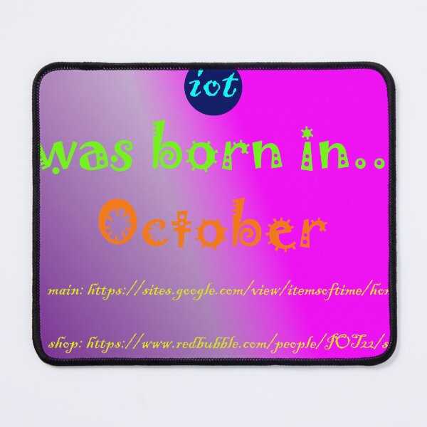 Item preview, i was born in October designed and sold by IOT22.