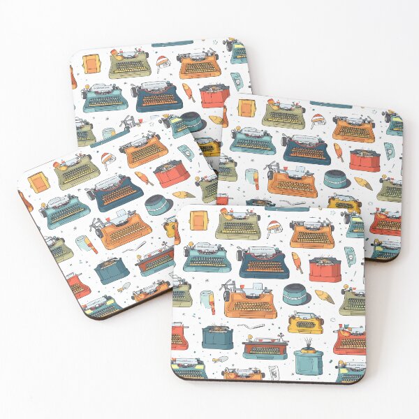 Item preview, Contemporary Pattern : Vintage Typewriters designed and sold by MTJ-Mushrooms.